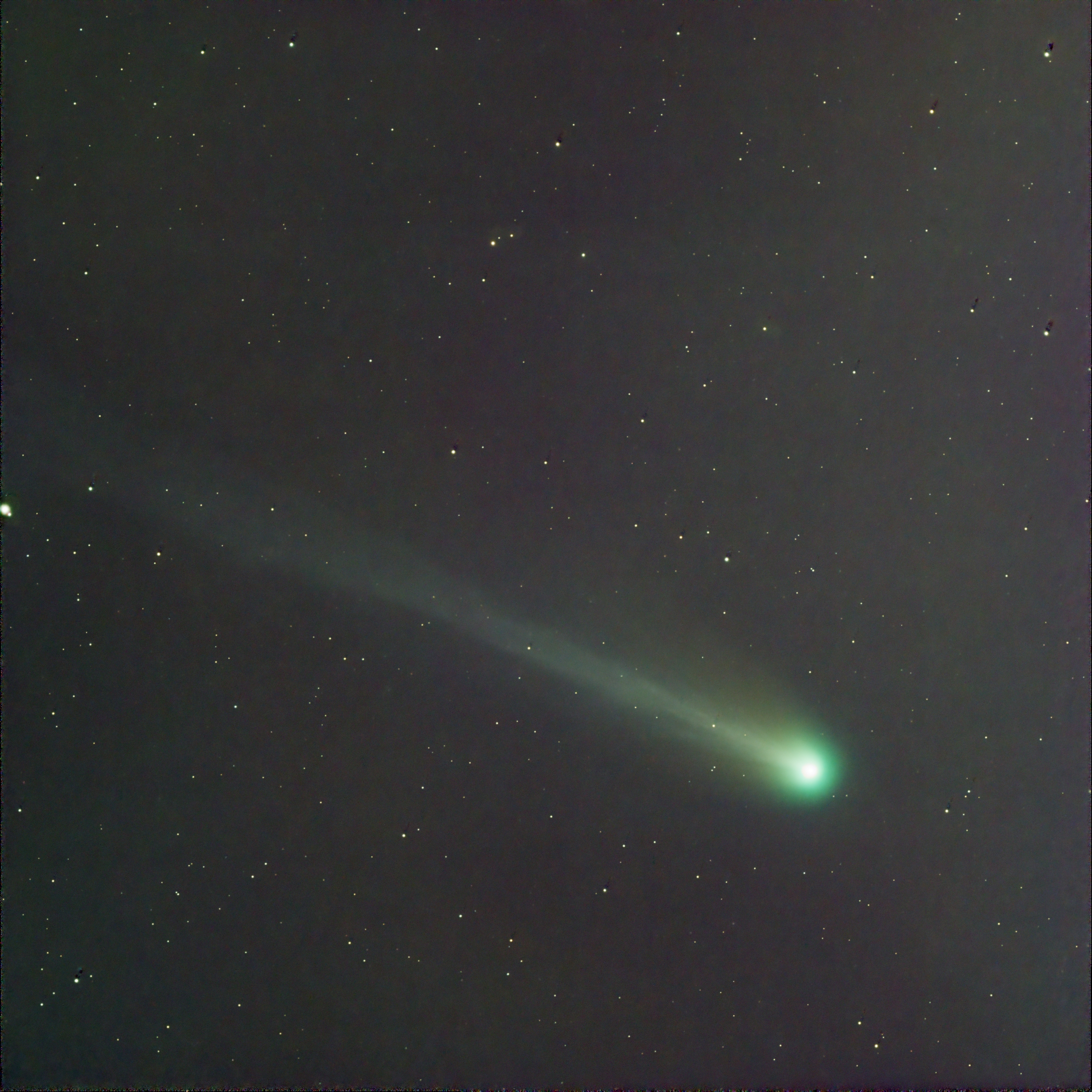 Comet 12P/Pons-Brooks in the night sky